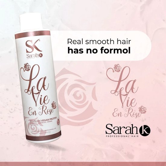 Sarah K Professional Hair La Vie en Rose Brazilian Vegan Brésilienne 1000 ml