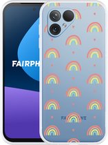 Cazy Hoesje geschikt voor Fairphone 5 Regenboog Patroon