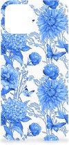 Case voor iPhone 12 Mini Flowers Blue