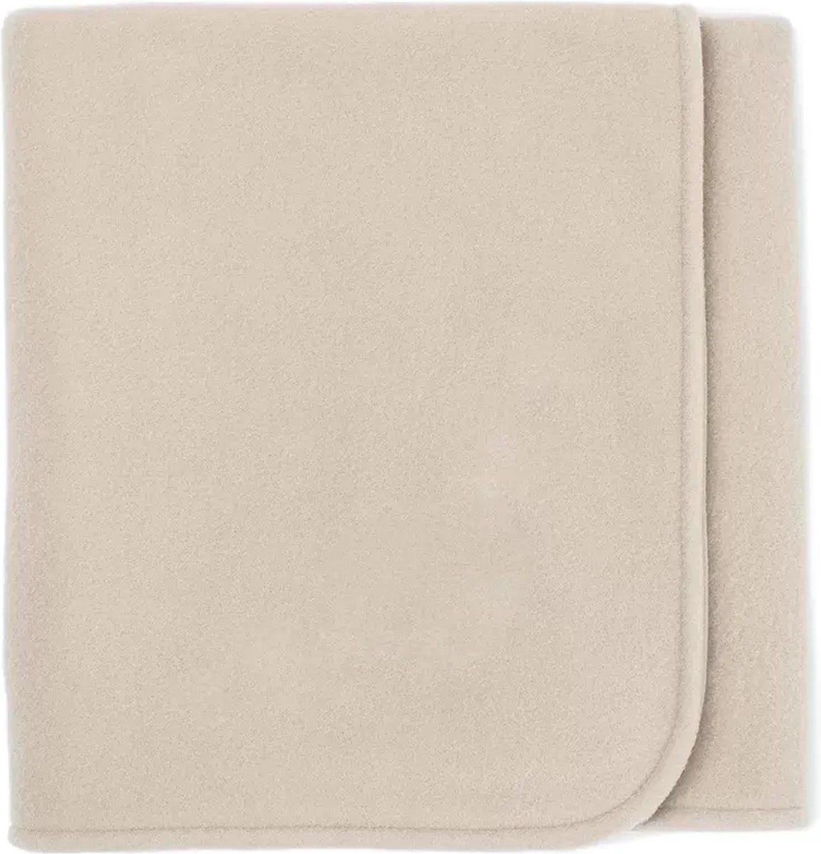 Wollen wiegdeken fleece - 75cmx100cm - Merinowol - Beige 75 x 100cm