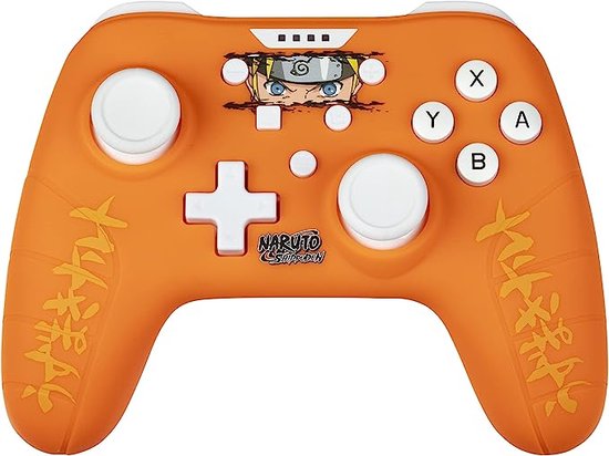 Konix - Naruto Shippûden Oranje Bedrade Controller voor Nintendo Switch