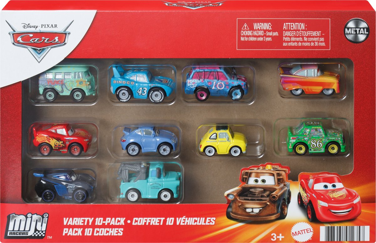 VEHICULES Cars Disney Pixar - Camion Transporteur Mack Cars + 5  mini-véhicules - Petite voiture - Dès 4 ans