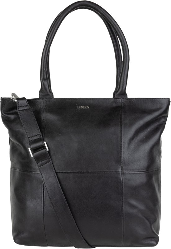Zwarte Leren Handtas Dames Groot Model | Birdie