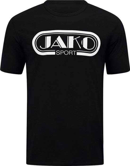 Jako Retro T-Shirt Heren - Zwart | Maat: 3XL