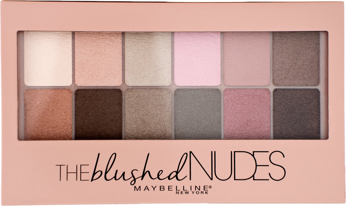 Maybelline New York The Blushed Nudes Palette 12 Kleuren Oogschaduw - Maybelline
