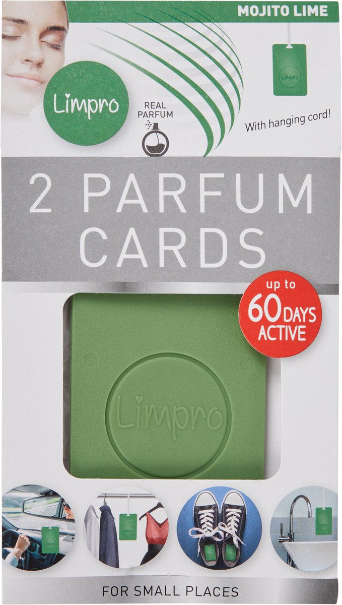 2parfum cards Limpro voor 60dagen frisheid