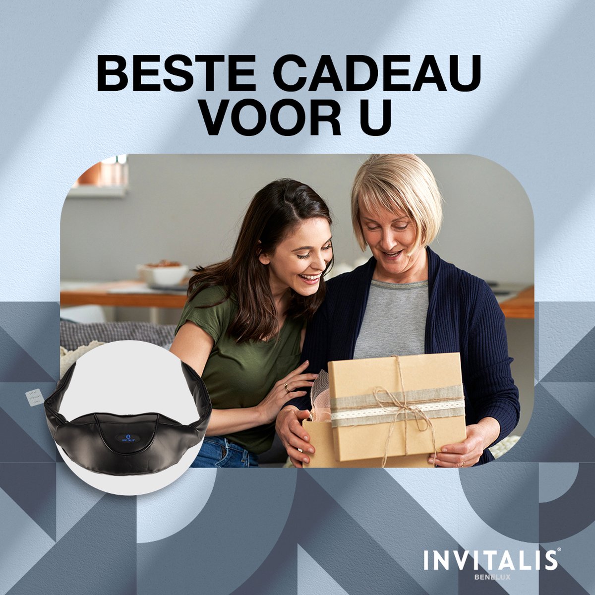 Invitalis Vitaly Med Flexi Massagegordel voor Rug en Nek - afbeelding 3