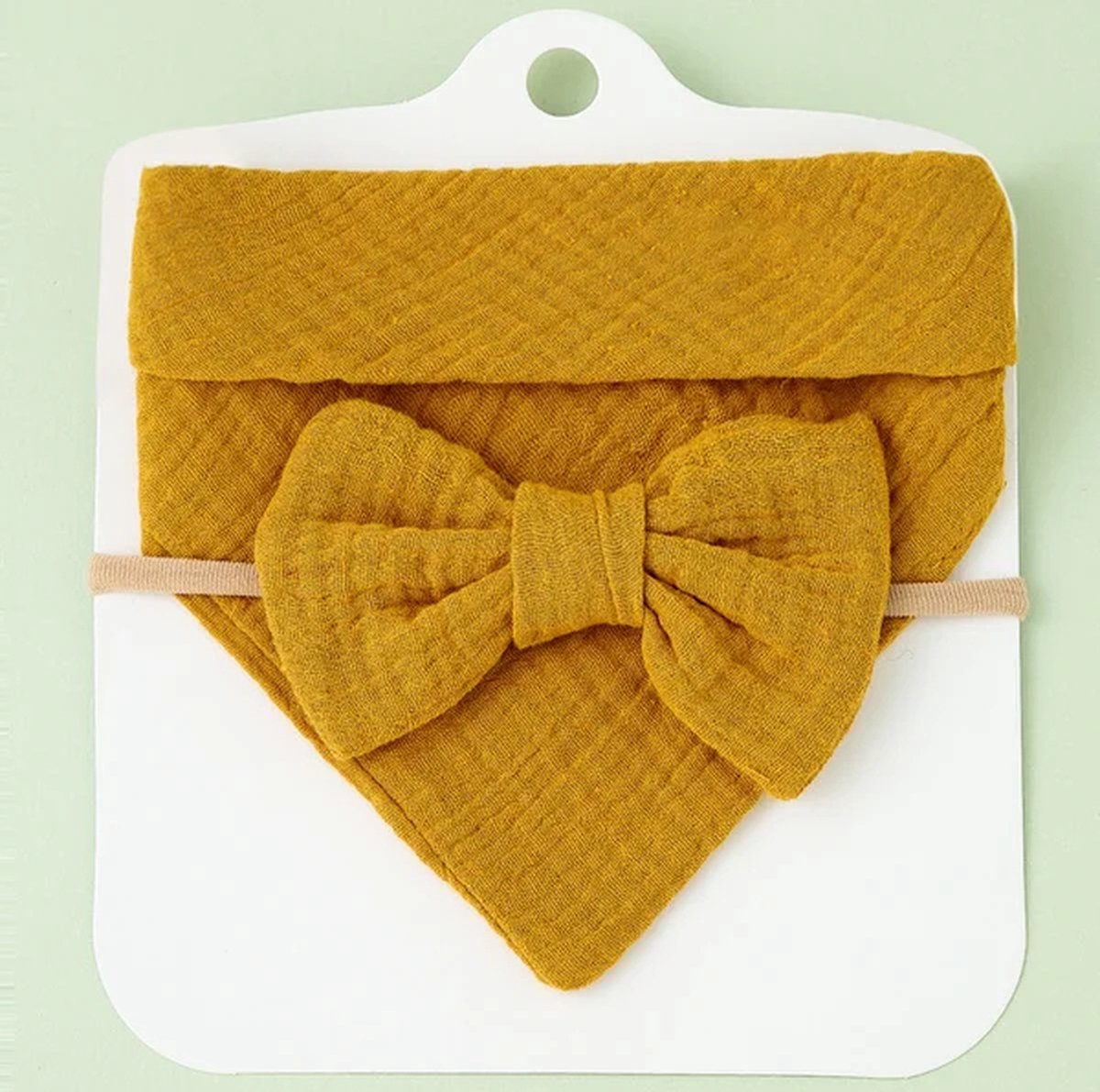 Goedkoopste zeverslab - bandana - baby - haarband - set - cadeau - origineel - kraamcadeau - feestdagen - geboorte