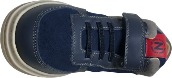 Naturino - Otzar - taille 31 - baskets hautes en cuir élastique/velcro - bleu