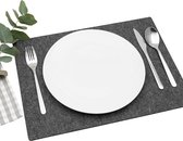 Placemats, van vilt, verschillende kleuren, 4 stuks