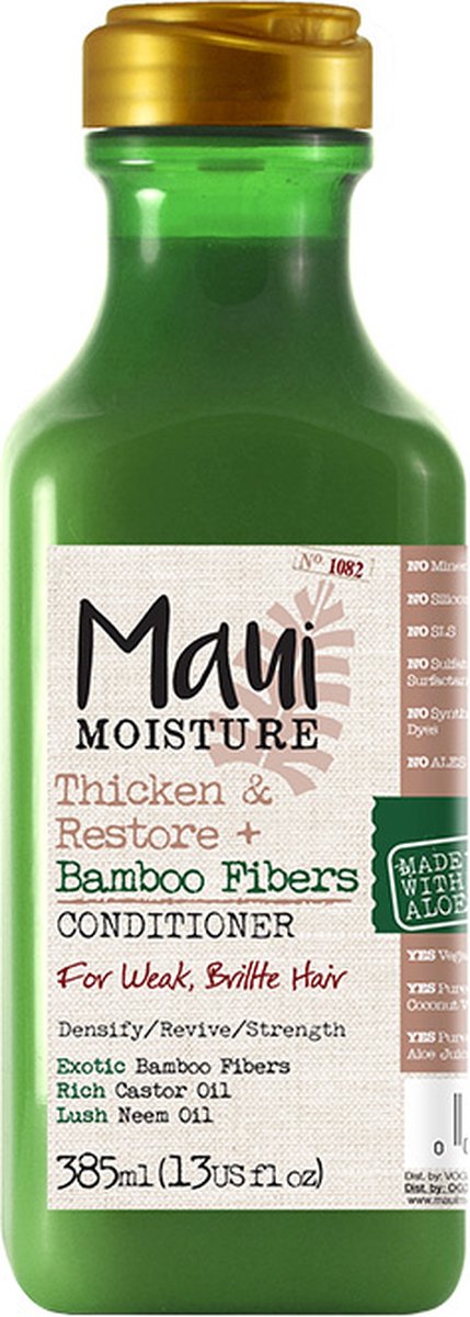Maui Moisture Thicken & Restore Bamboo Fiber Conditioner 385 ml - Conditioner voor ieder haartype