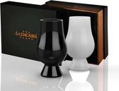 Whiskyglazen Wit en Zwart 2 stuks - Blind Tasting - Geschenkverpakking - Glencairn Crystal Scotland