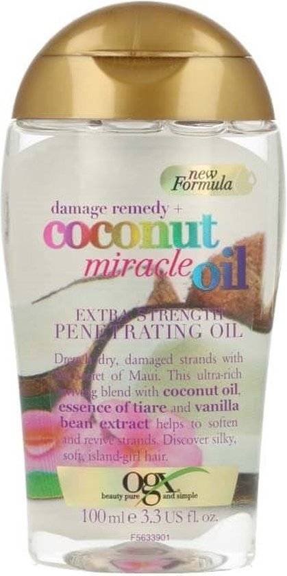 x6 OGX Extra Strength Damage Coconut Miracle Penetrating Oil 100ml