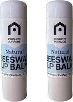 Beeswax lip balm - 100% natuurlijk - 2 pak