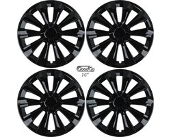 Wieldoppen DELTA-BK 16 inch glanzend zwart. Set a 4 stuks (CONTROLEER UW BANDENMAAT en lees a.u.b. de onderstaande, uitgebreide tekst!)
