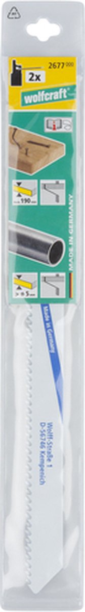 wolfcraft - Reciprozaagblad - Sabelzaagblad BIM - 2677000