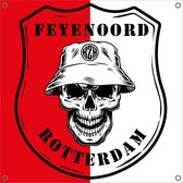 FR.KZK Drapeau Feyenoord Rotterdam - SKULL (Cadeau Noël / Sinterklaas)