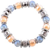Bracelet Behave Stretch avec perles de verre facettées et pierres