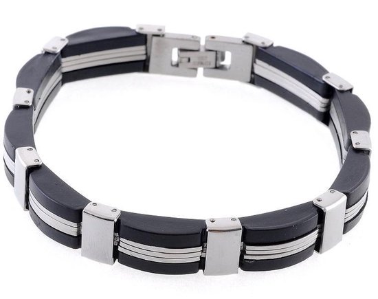 Behave Herenarmband, stainless steel (roestvrij staal) 21 cm