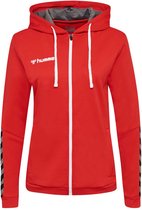 Hummel Authentic Sweater Met Ritssluiting Rood XS Vrouw