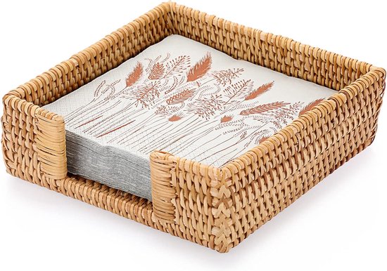 Tissue Box Cover, vierkante tissuedooshouder, acaciahout