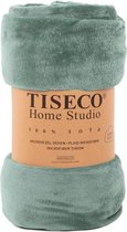 Tiseco Home Studio plaid sage uni green microflanel