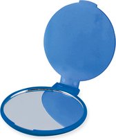 Opvouwbare zakspiegel blauw - Make-up spiegel - Handspiegel - Reisspiegel - Mini spiegel - Klapspiegel