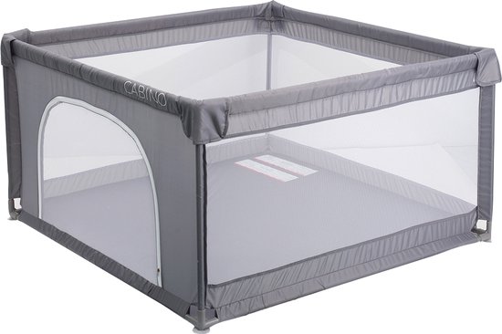 COSTWAY Baby Grondbox, Opvouwbaar Babybox Speelbox Kinder Activiteiten Centrum Met Vergrendeling Deur Anti Slip Zuignap Binnen Gebruik Veiligheid Speelplaats Met Verstelbare Vorm Voor Kinderen 3 Ma