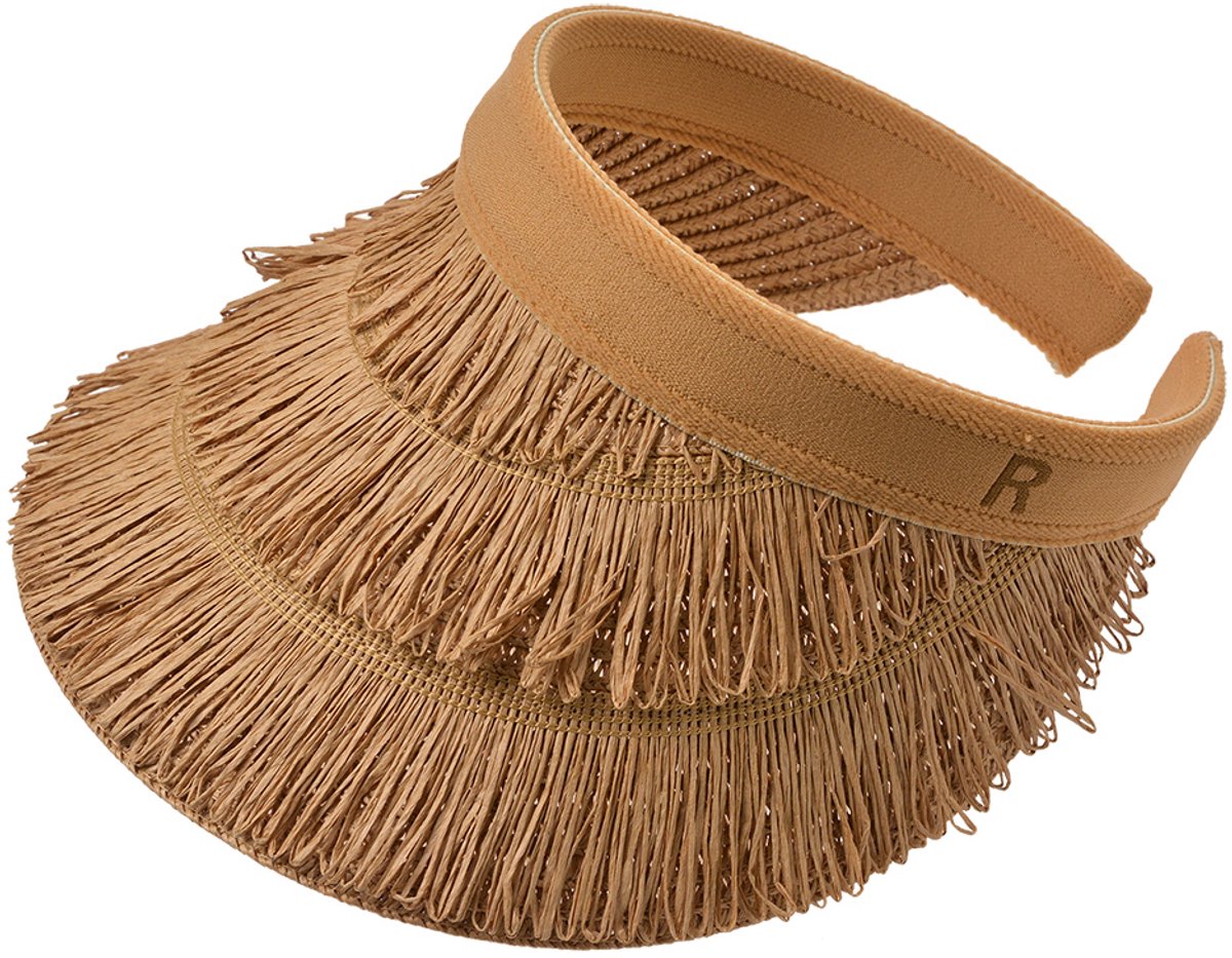 Juleeze Zonneklep one size Bruin Papierstro