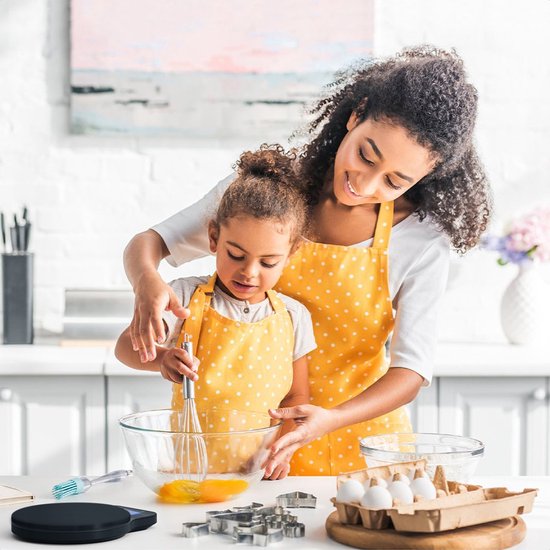 KitchenBrothers Keukenweegschaal - Weegschaal Keuken Digitaal - 1 g tot 6 kg - Tarra Functie - Zwart