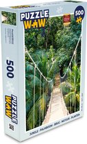 Puzzel Jungle - Palmboom - Brug - Natuur - Planten - Legpuzzel - Puzzel 500 stukjes