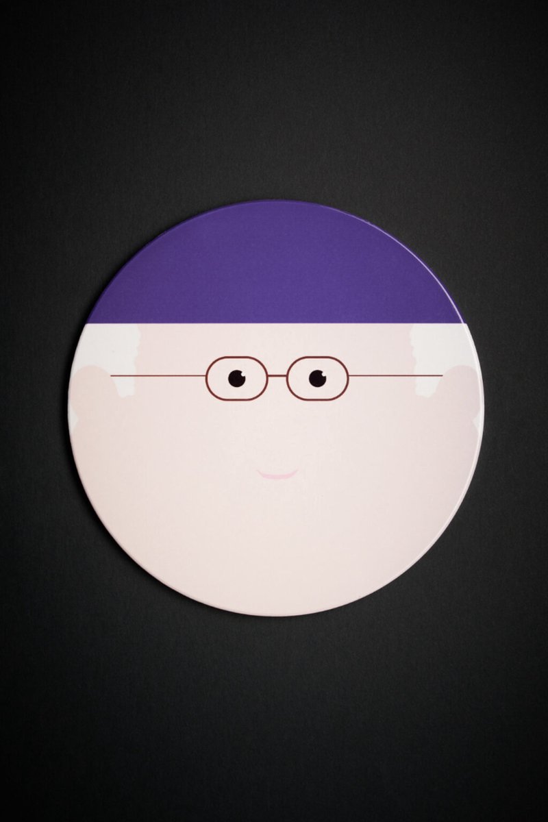 BLOGO Design Keramiek / Kurk panonderzetter "POPE" The Icons Collection Limited Edition D20cm Gewicht 400 gr