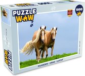 Puzzel Paarden - Gras - Lucht - Legpuzzel - Puzzel 1000 stukjes volwassenen