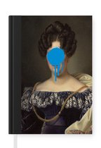 Notitieboek - Schrijfboek - Johanna Henriette Engelen - Dubois Drahonet - Blauw - Notitieboekje klein - A5 formaat - Schrijfblok