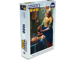 Puzzel Melkmeisje - Amandelbloesem - Van Gogh - Vermeer - Schilderij - Oude meesters - Legpuzzel - Puzzel 1000 stukjes volwassenen
