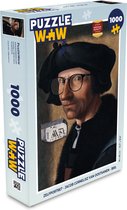 Puzzel Zelfportret - Jacob Cornelisz van Oostsanen - Bril - Legpuzzel - Puzzel 1000 stukjes volwassenen
