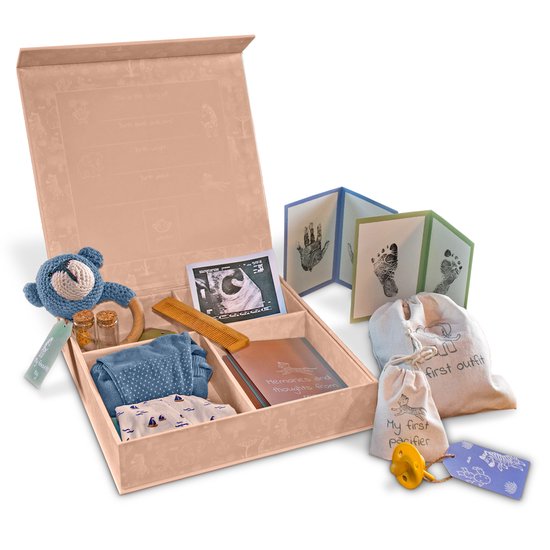 LUVION® Baby Memory Box - Herinneringsdoos - Baby Geschenkset - Kraamcadeau - Babyshower – 23 delig Cadeau - Meisje