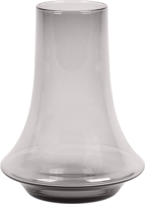 XLBoom Spinn Vaas Large - Glas - Voor Binnen - Grijs - 24 × 24 × 31 cm