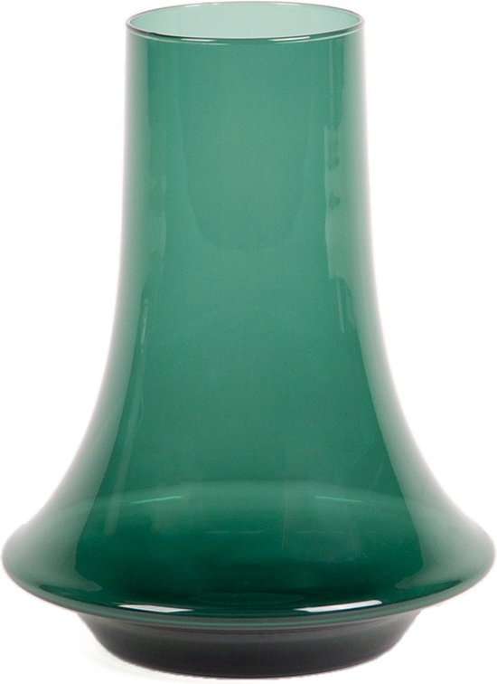 XLBoom Spinn Vaas Large - Glas - Voor Binnen - Groen - 24 × 24 × 31 cm