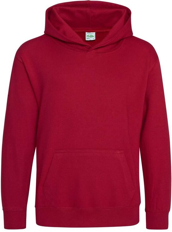 Just Hoods Kids Hoodie Red Hot Chilli Maat 7/8 (M)