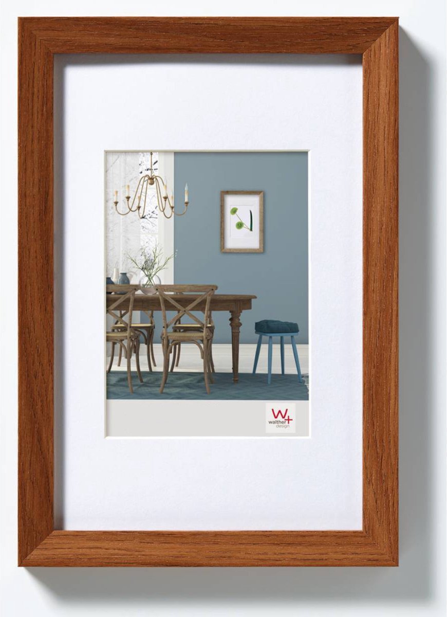 Walther Fiorito - MDF Houten lijst - Fotoformaat 18x24 cm - Donkere eik