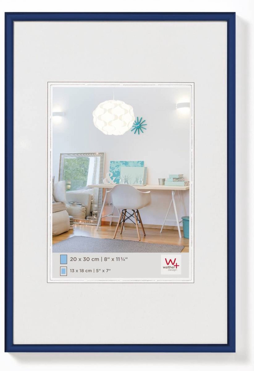 Walther New Lifestyle - Kunststof lijst - Fotoformaat 20x30 cm - Blauw