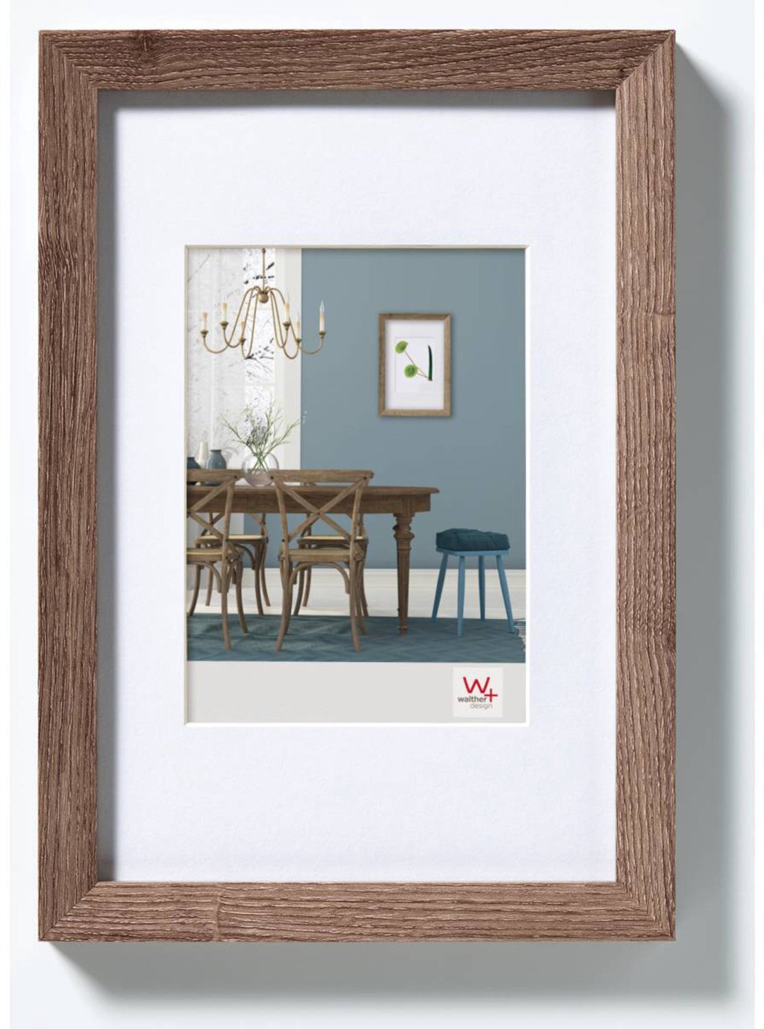 Walther Fiorito - MDF Houten lijst - Fotoformaat 10x15 cm - Walnoot