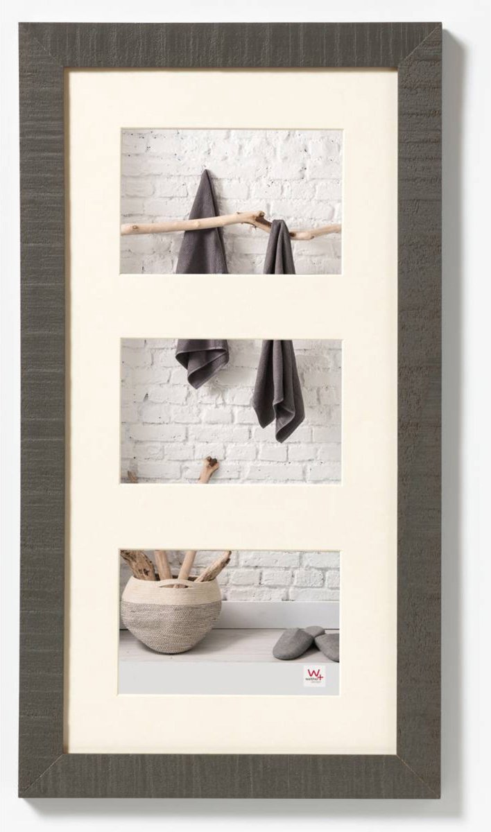Walther Home - Houten lijst - Fotoformaat 3x15x20 cm - Grijs