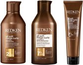 Redken Trio Shampooing All Soft Mega Curls 300 ml | Après-shampooing All Soft Mega Curls 300 ml | Hydramelt All Soft Mega Curls 150 ml | Très bon marché