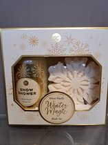 geschenkje voor kerst - leuk geschenk - winter magic - vanille - douche gel - zeep stuk