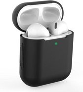 Gadgetpoint | Siliconen Case Hoesjes | Airpod hoesje | Accessoires geschikt voor Apple Airpods | Zwart
