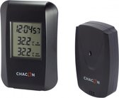 Chacon® Draadloze Thermometer - Thermometer Binnen en Buiten - Weerstation - Zwart