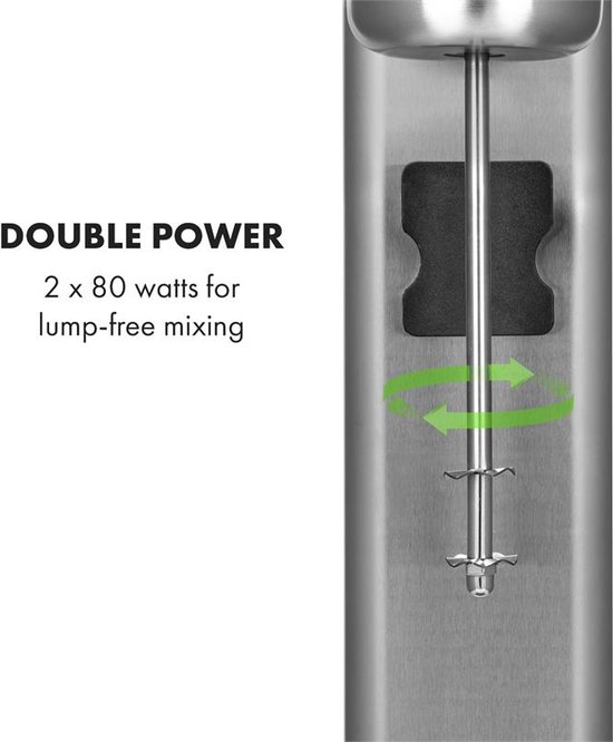 Kraftpaket II Pro dubbele milkshake mixer proteïneshake 160W rvs van Royal Catering — afbeelding 3