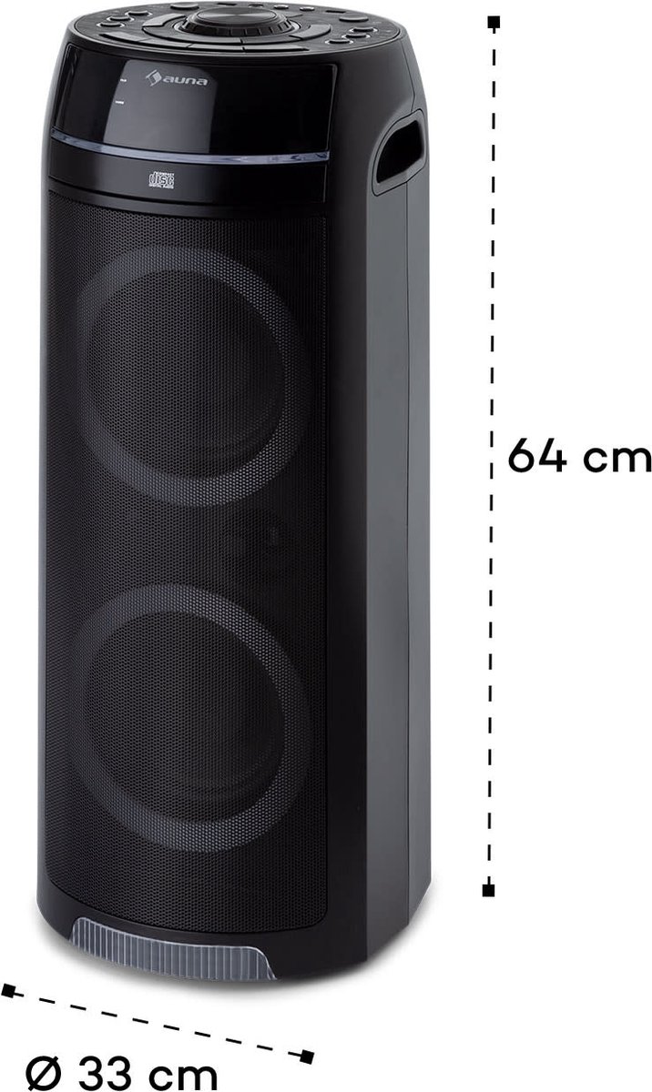 ULTRASONIC CD partyluidspreker 100 Watt 2 x 6,5